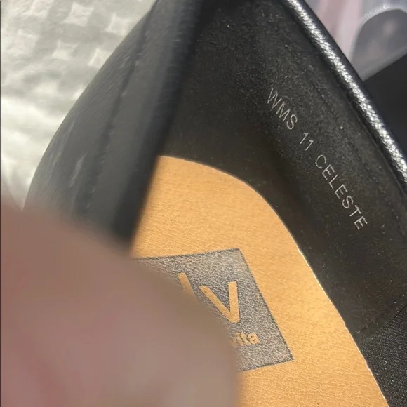 Dolce Vita Black Loafers with Silver Accents - Picture 7 of 9